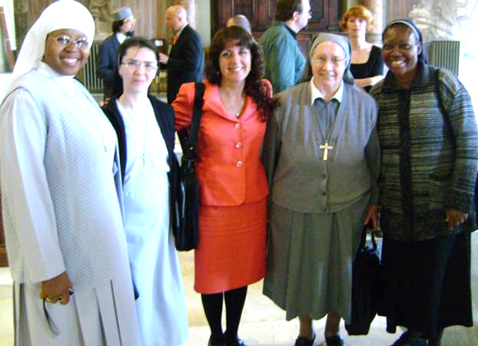 Dr. Love with women religious in Rome