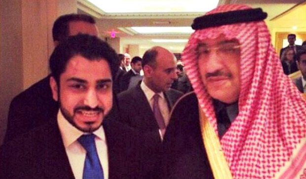 International Affairs student Ahmen Alhamar with the Saudi Crown Prince Muhammad bin Nayef. On April 29, 2015, Nayef was appointed heir apparent by King Salman.