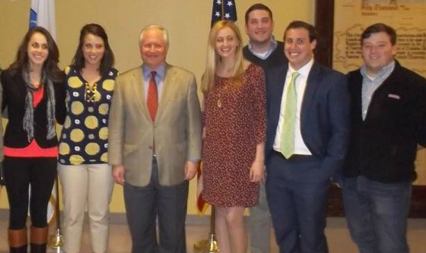 CUA students meet with William Kristol, founder and editor of the political magazine, The Weekly Standard, political commentator, and former Chief of Staff to Vice President Dan Quayle.
